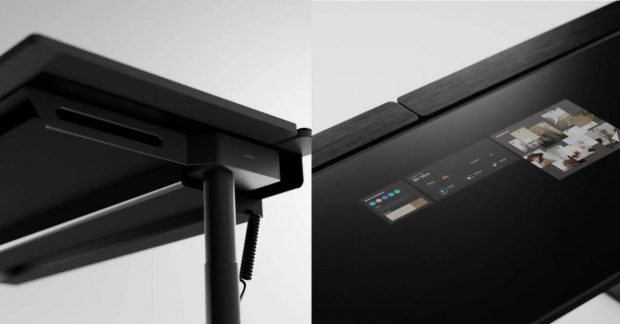 Гаджет дня: "умный" стол со встроенным OLED-экраном и Qi-зарядкой (фото)