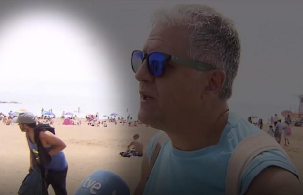 Злодюжка обікрав туриста на пляжі в Барселоні прямо під час інтерв'ю і поплатився (відео)