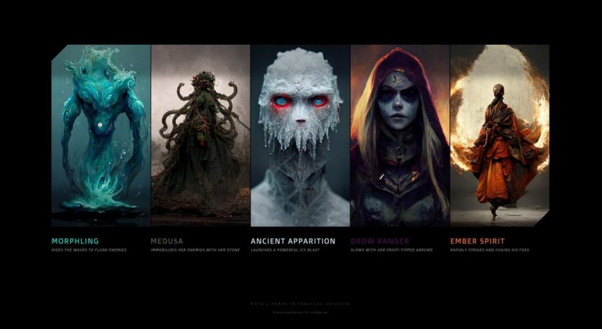 Краще, ніж у грі: штучний інтелект представив свої версії героїв Dota 2