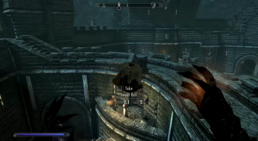 Гравець в Skyrim вбив персонажа за допомогою солодкого рулету (відео)