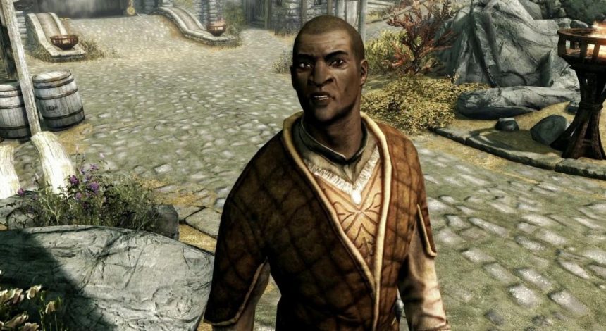 Забавный баг: игрок в Skyrim обнаружил известного персонажа в крайне необычном месте