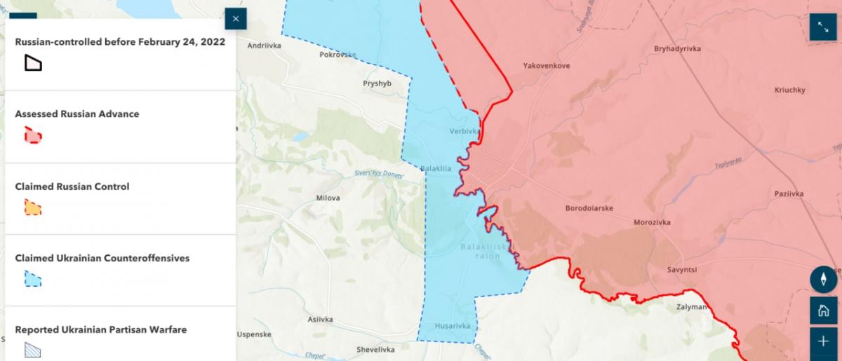 Балаклея на карте. Контрнаступление ВСУ карта. ISW карта боевых действий. Карта ВСУ под Балаклеей. Карта боевых действий на Украине арь.