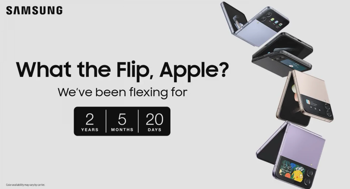 В Samsung вважають, що Apple пора б випустити складаний смартфон / Твіттер Samsung В Samsung вважають, що Apple пора б випустити складаний смартфон / Твіттер Samsung