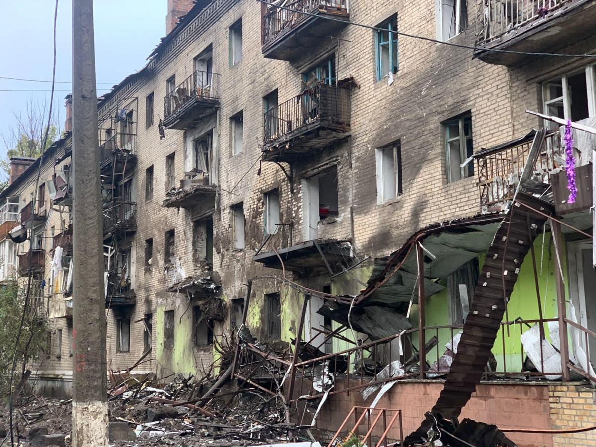 Росіяни вдарили по Слов'янську / фото Вадим Лях Росіяни вдарили по Слов'янську / фото Вадим Лях