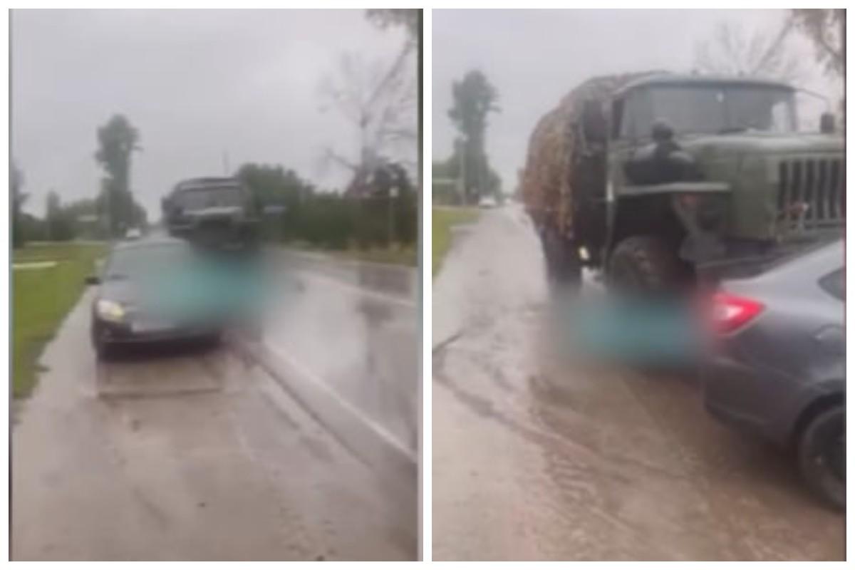 Російські військові не вміють мирно вирішувати конфлікти / скріншоти Російські військові не вміють мирно вирішувати конфлікти / скріншоти