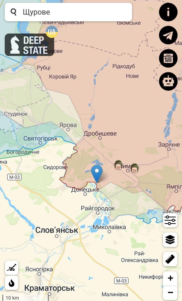 Щурове на карті / скриншот Щурове на карті / скриншот
