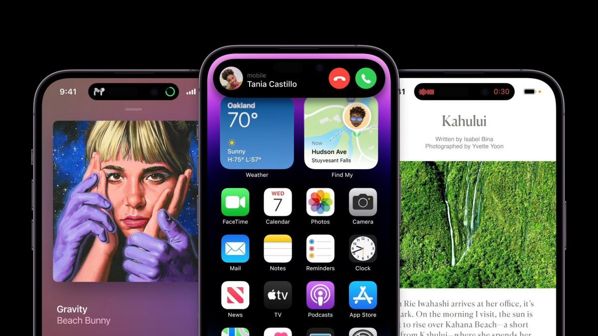 Для iPhone 14 Pro появилась игра, которая задействует вырез Dynamic Island / фото Apple Для iPhone 14 Pro появилась игра, которая задействует вырез Dynamic Island / фото Apple