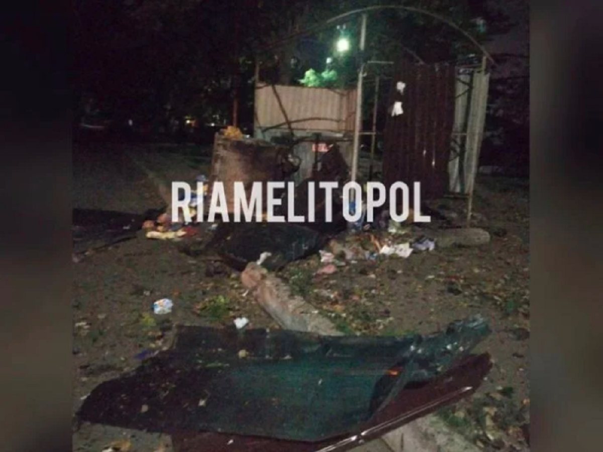 Вибухівка, імовірно, була закладена в сміттєвий бак / фото ria-m.tv
