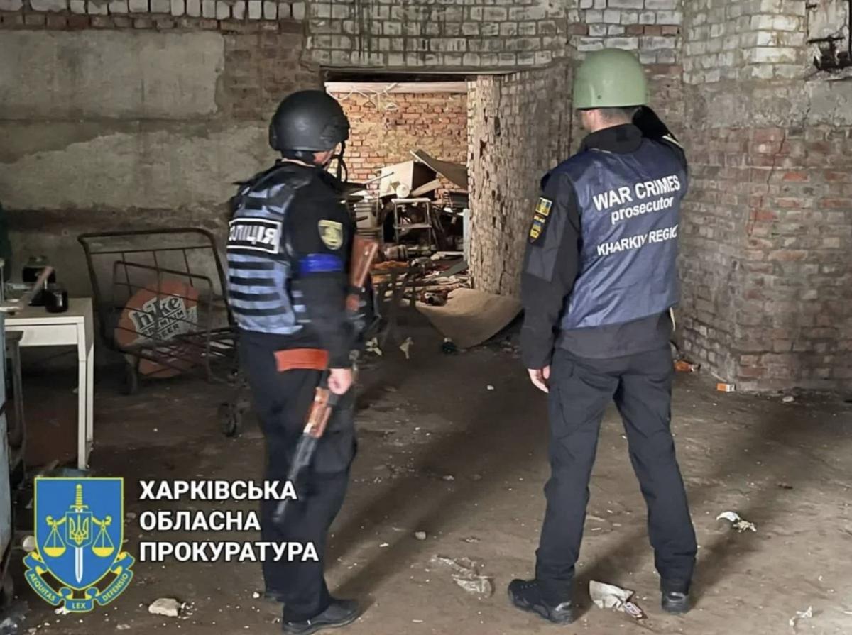Torture occupiers in Cossack Lopan / photo Kharkiv Regional Prosecutor's Office