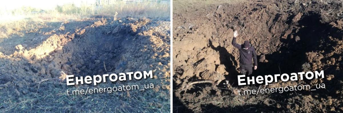 Ракета противника попала в промзону ЮАЭС / фото t.me/energoatom_ua Ракета противника попала в промзону ЮАЭС / фото t.me/energoatom_ua