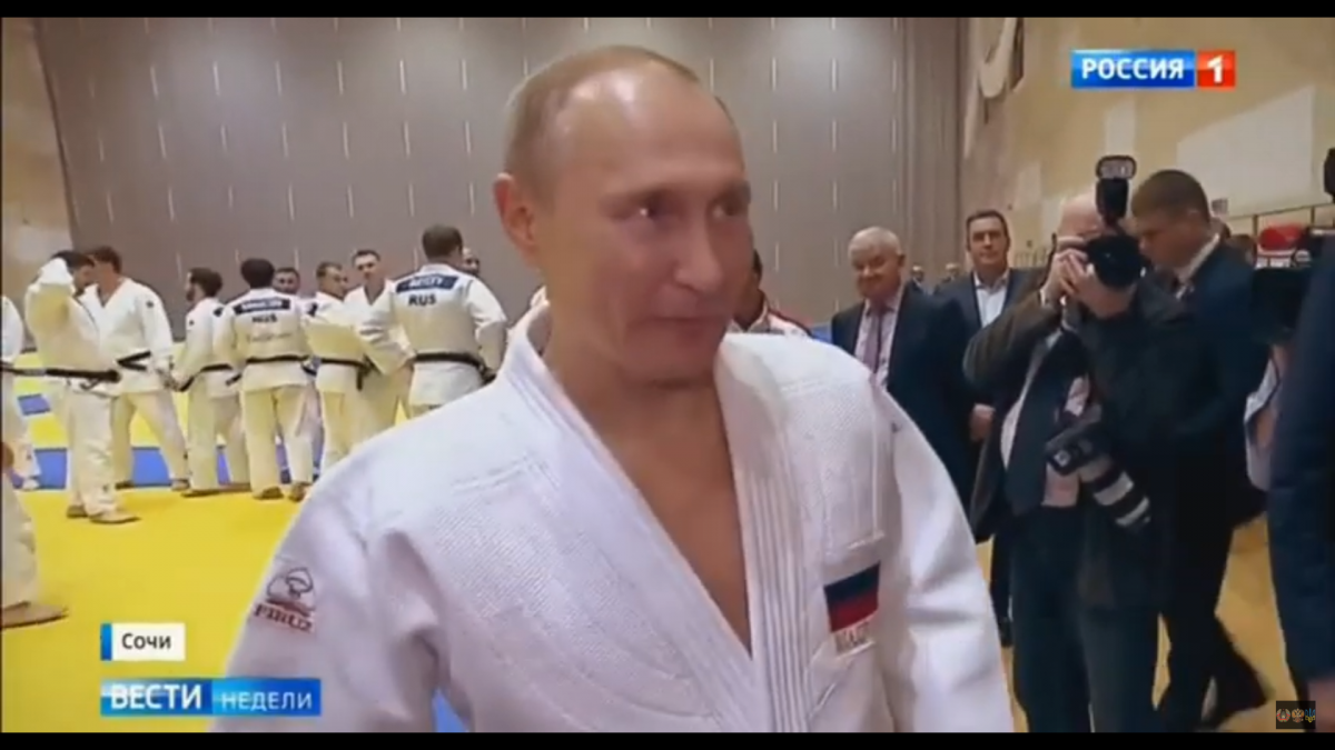 Путін є фанатом дзюдо / фото скріншот You-Tube