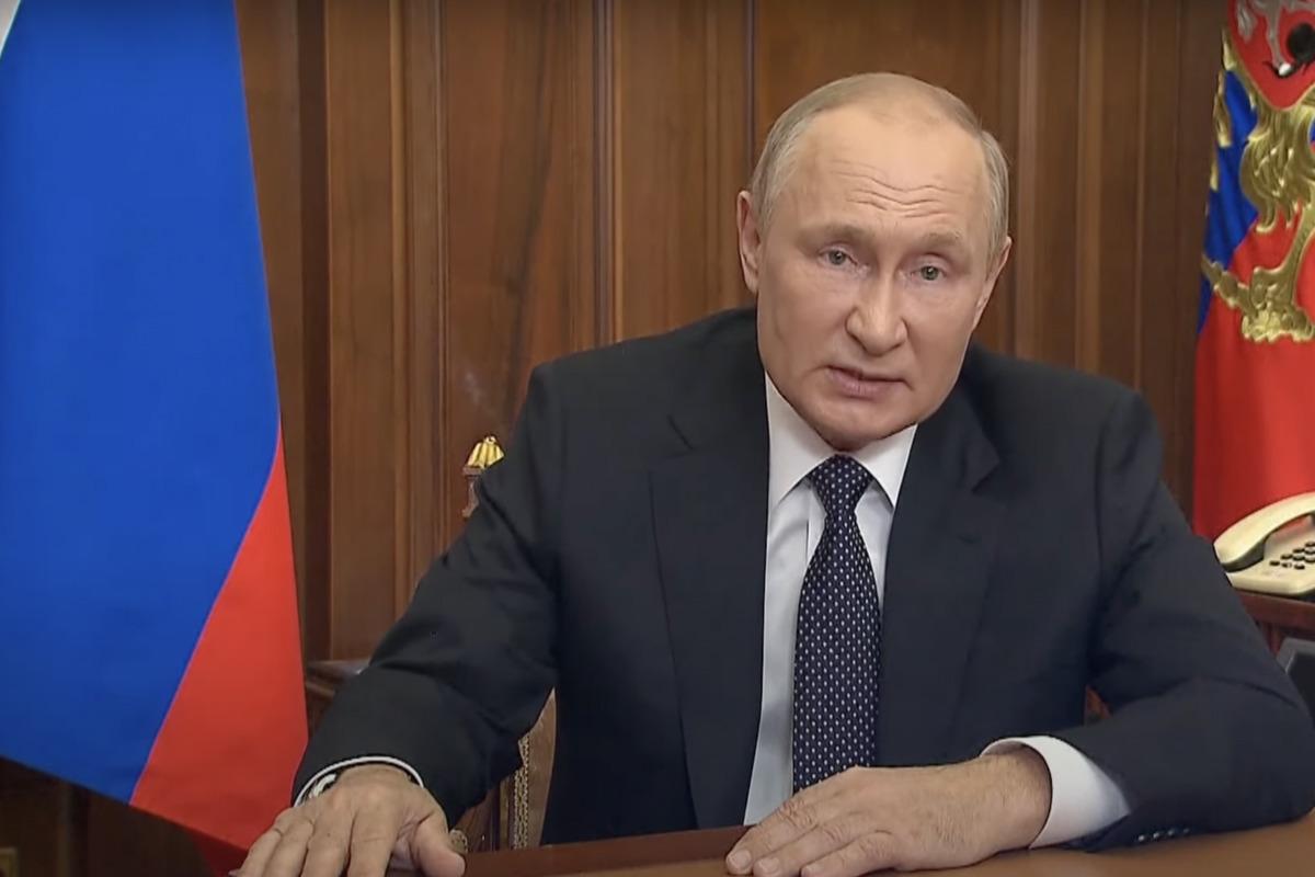 21 вересня Путін оголосив часткову мобілізацію в Росії / скріншот