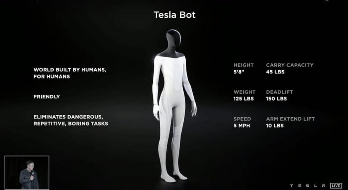 Tesla Bot / фото с прошлогодней презентации