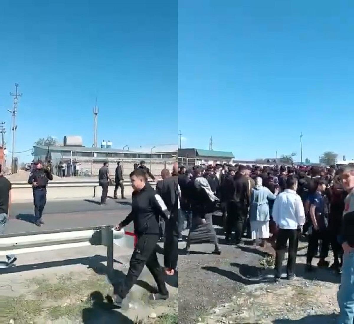 В Дагестане начались массовые протесты против мобилизации: силовики стреляют в воздух / скриншот