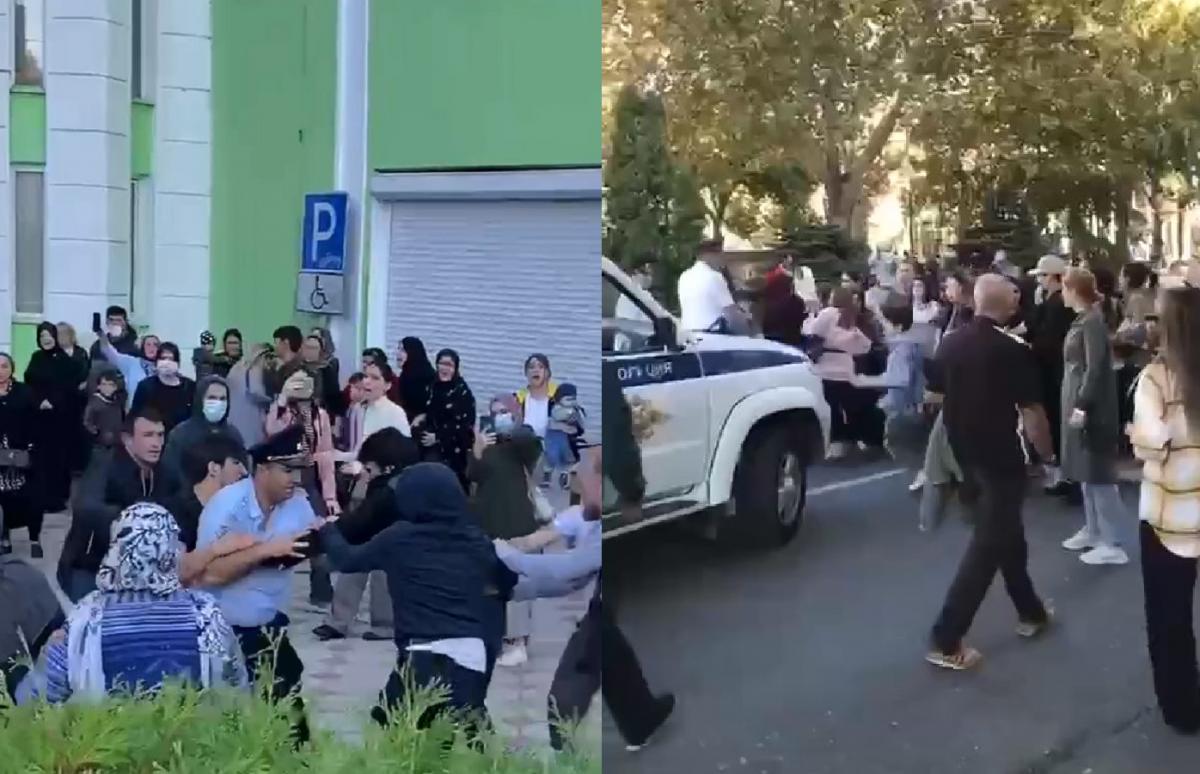 Протесты в Дагестане продолжаются: силовики стреляют и бьют женщин, но получают отпор / скриншот