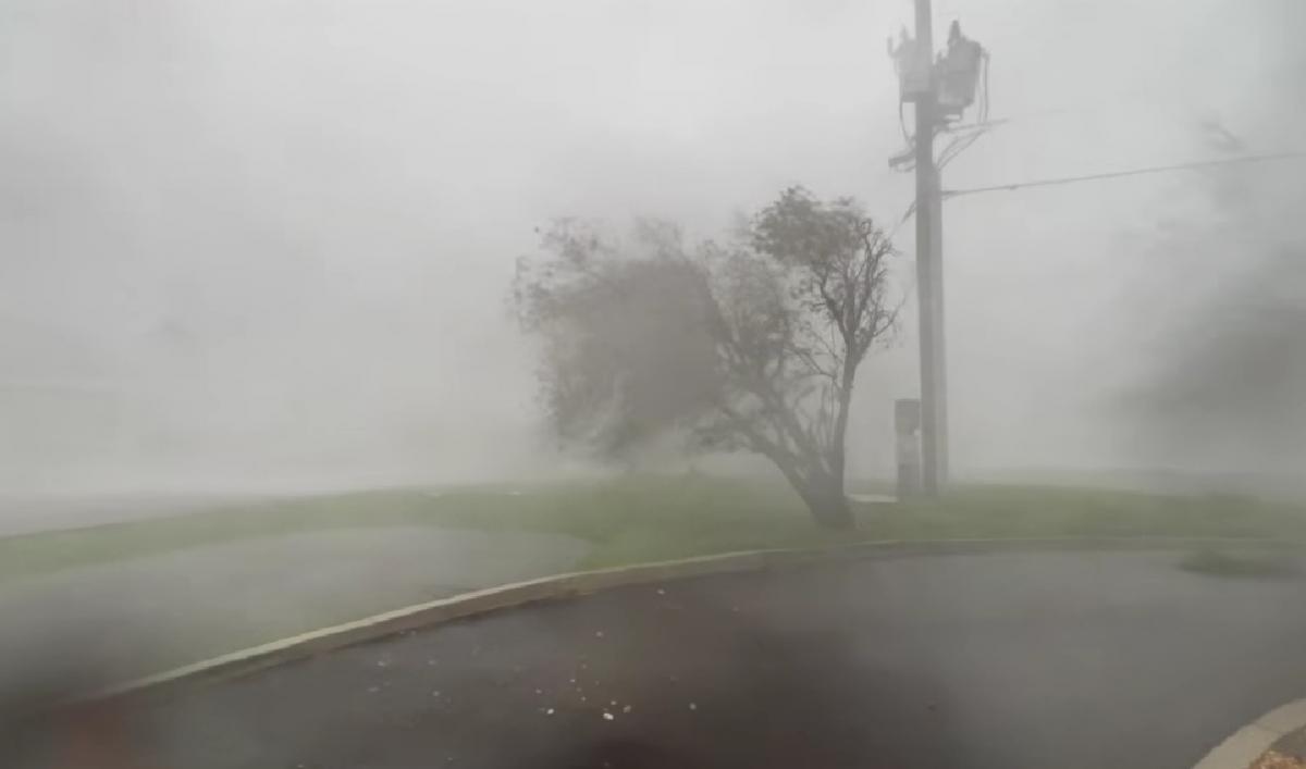 Флорина страдает от мощного урагана Янн / скриншот из видео