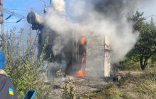 Россияне обстреляли Славянскую ТЭС, на станции - пожар (фото)