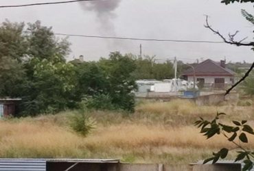 В районе дислокации российской техники у Молочного Лимана прогремели взрывы