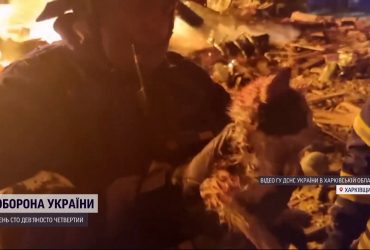 Удар ракети пошкодив кошеняті лапу - його діставали з охопленої вогнем будівлі