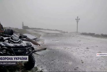 Первый снег в Карпатах