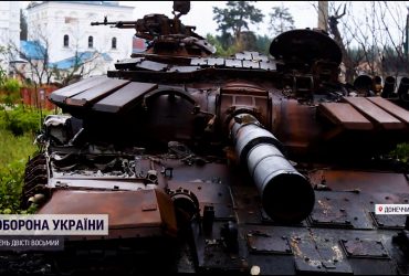 Перші кадри зі звільненого Святогірська: руїни та розбита техніка лишились від окупанта