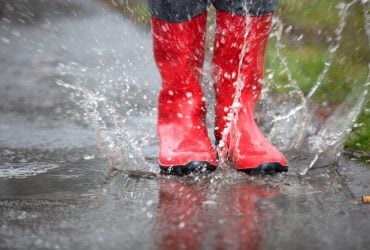 The best wet weather boots: fall 2022 fashion models named