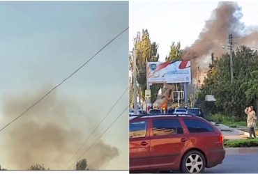 Федоров: в Мелитополе прогремел взрыв, предварительно, горит автомобиль (видео)