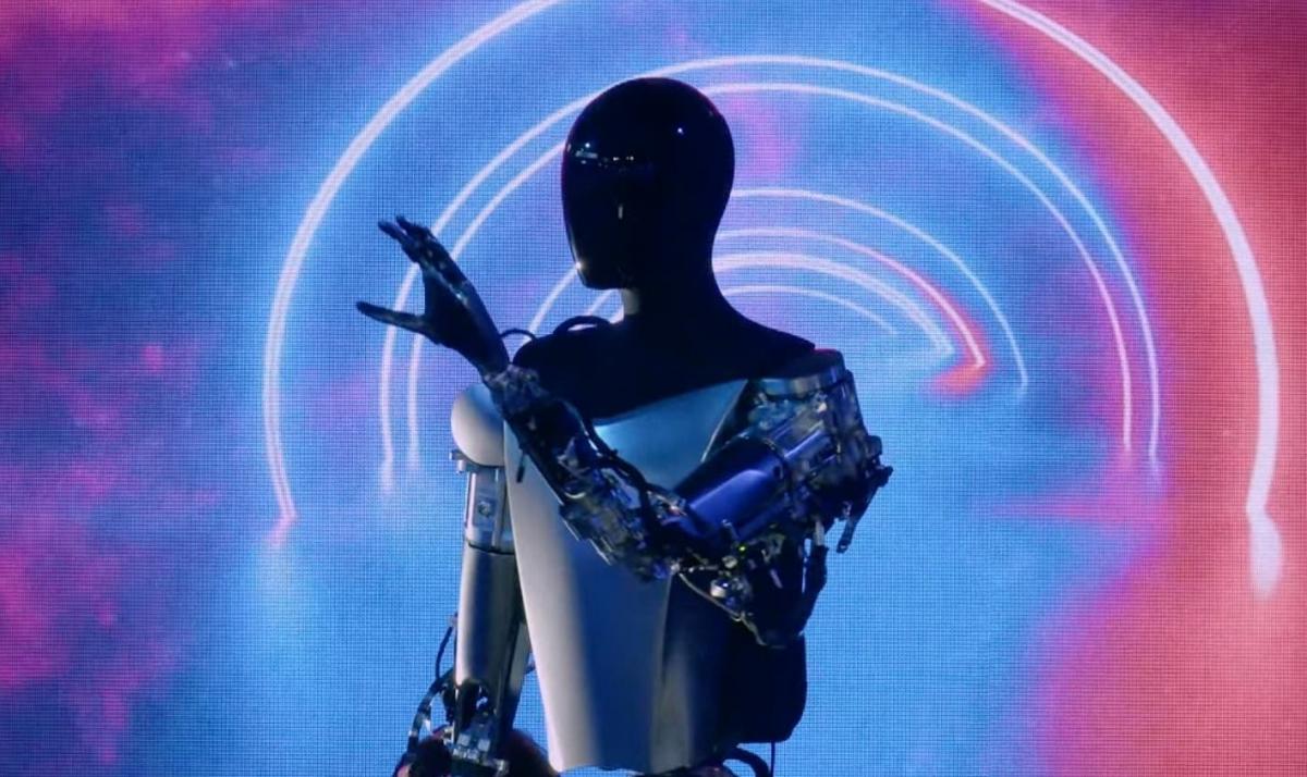 Ілон Маск представив людиноподібних роботів Optimus / скріншот з презентації