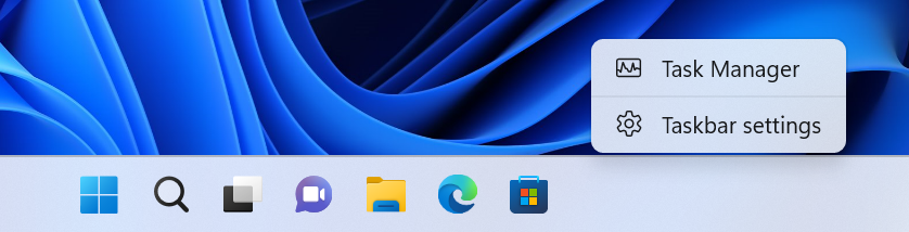 В панель задач Windows 11 вернули ссылку на "Диспетчер задач" / блог Microsoft В панель задач Windows 11 вернули ссылку на "Диспетчер задач" / блог Microsoft