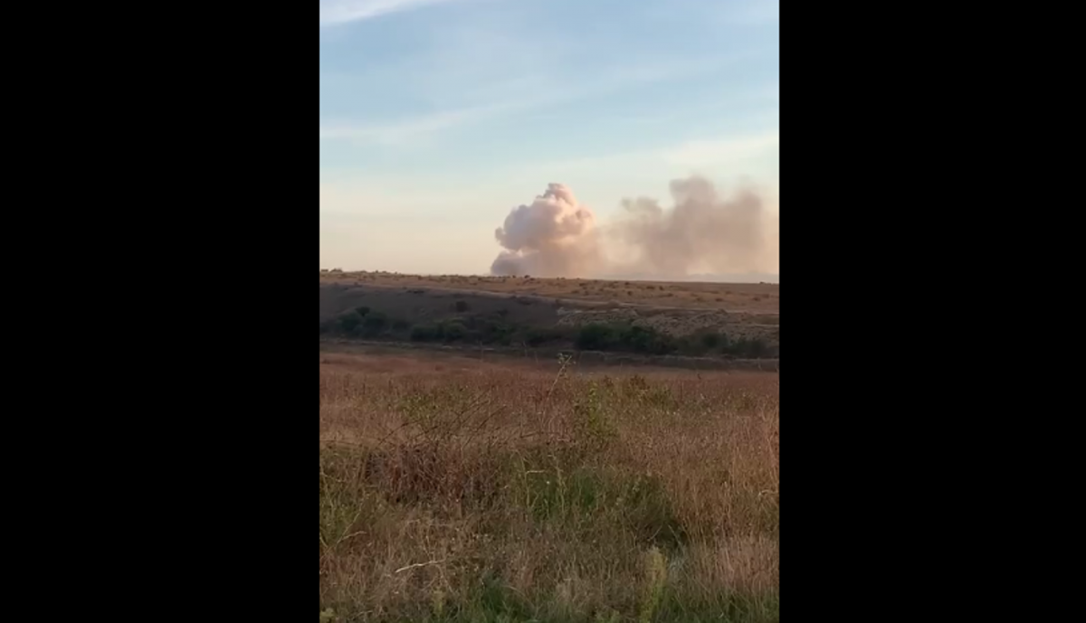 В Крыму 1 октября слышали взрывы / скриншот В Крыму 1 октября слышали взрывы / скриншот