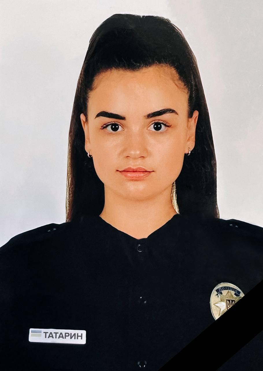 Під час спецоперації загинула 22-річна патрульна Таїсія Татарин / фото t.me/patrolpolice_cv