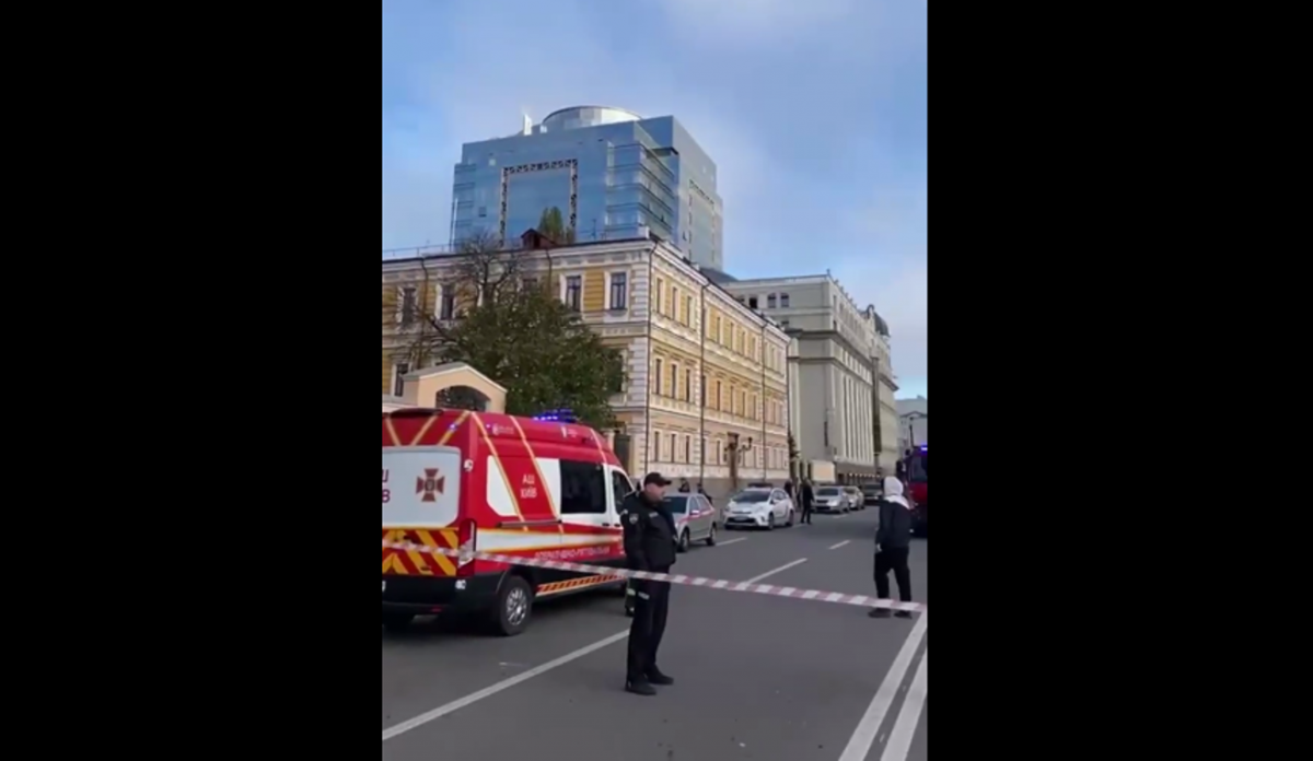 Россия обстреляла Киев 10 октября / скріншот Россия обстреляла Киев 10 октября / скріншот