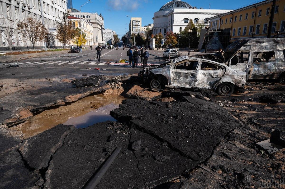 Окупанти вдарили по центру Києва / фото УНІАН, В'ячеслав Ратинський Окупанти вдарили по центру Києва / фото УНІАН, В'ячеслав Ратинський
