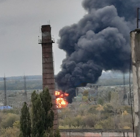 В российском городе загорелась подстанция / фото t.me/AFUStratCom