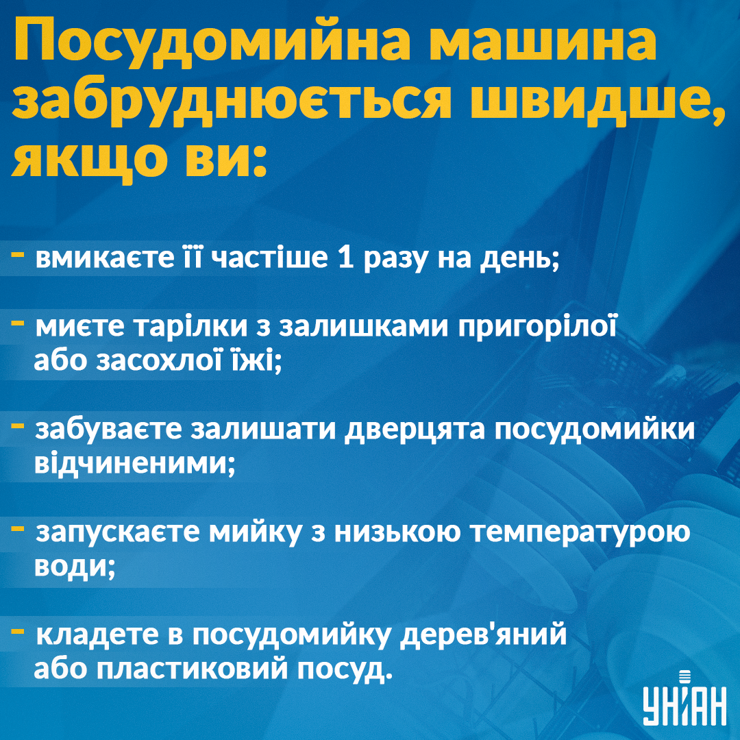 Чим можна почистити посудомийну машину в домашніх умовах / Инфографика УНИАН Чим можна почистити посудомийну машину в домашніх умовах / Инфографика УНИАН