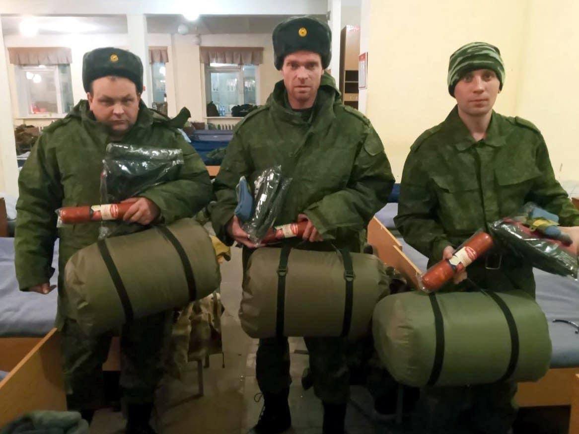 У РФ показали, чим вони "споряджають" мобілізованих громадян / скріншот У РФ показали, чим вони "споряджають" мобілізованих громадян / скріншот
