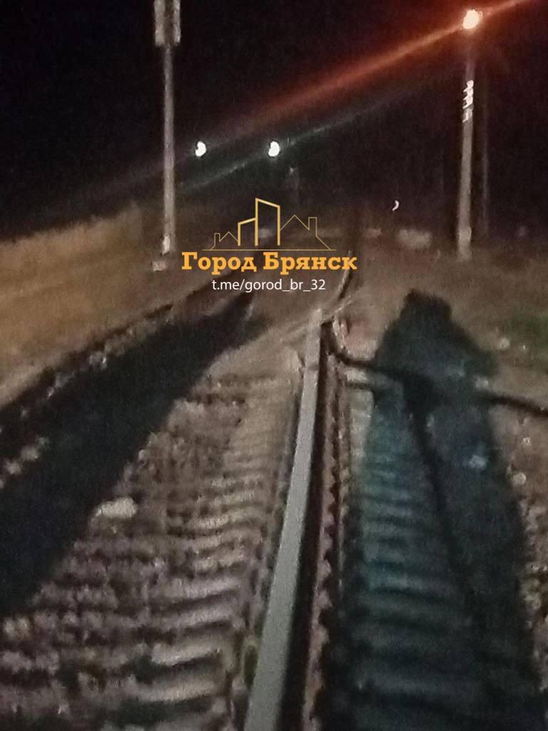 В Брянской области подорвали железнодорожные пути (фото) В Брянской области подорвали железнодорожные пути (фото)
