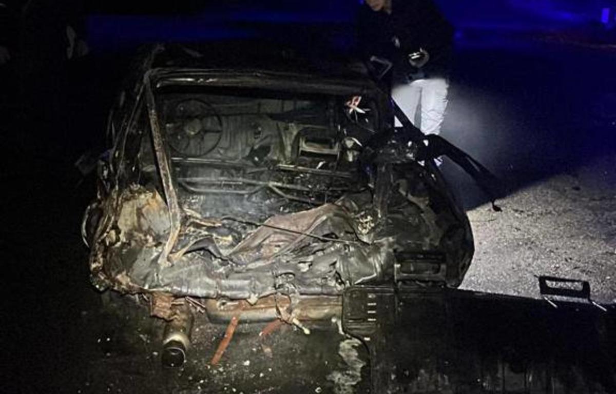Погибшая в Днепре женщина сгорела в авто / фото: ОП Погибшая в Днепре женщина сгорела в авто / фото: ОП