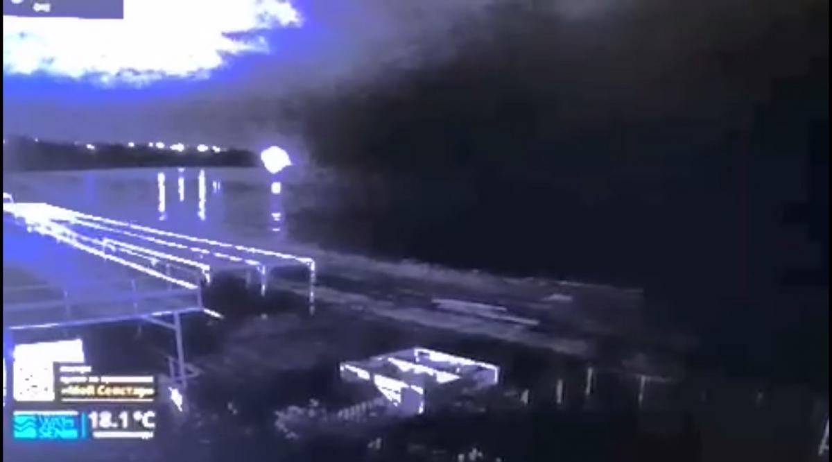 Аналитики допускают, что Украина могла атаковать российский фрегат под Севастополем / скриншот