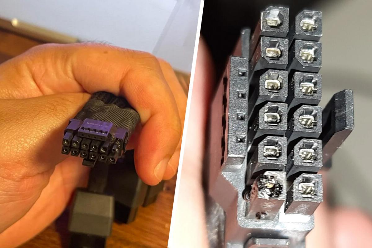 У власників RTX 4090 плавляться кабелі живлення / Джерело: Reddit У власників RTX 4090 плавляться кабелі живлення / Джерело: Reddit