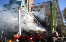 Російська атака на Київ: окупанти вдарили дронами-камікадзе по центру столиці (фоторепортаж)