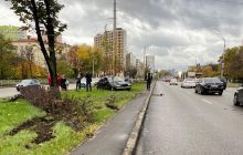 У Києві на проспекті Перемоги водій BMW збив двох комунальників, є загиблий