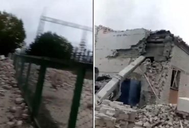 Російська атака Ладижинської ТЕС: з'явилося відео наслідків удару