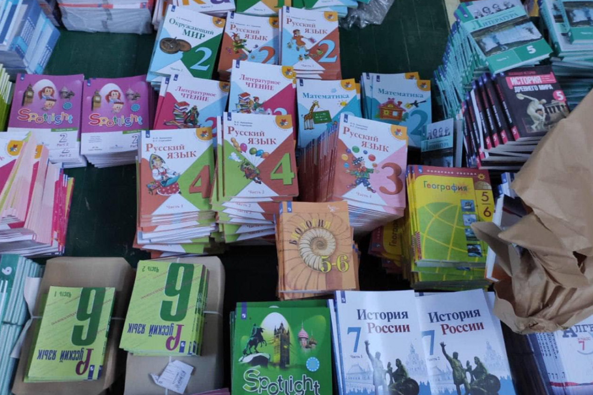 Оккупанты завозили свои учебники в школы / фото Сергей Болвинов
