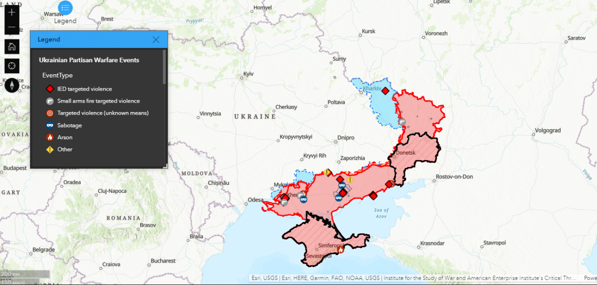 В ISW розказали про ефективність партизанського опору в Україні: РФ не справляється В ISW розказали про ефективність партизанського опору в Україні: РФ не справляється