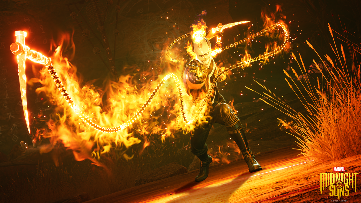 Ghost Rider у Marvel's Midnight Suns / фото Firaxis Games