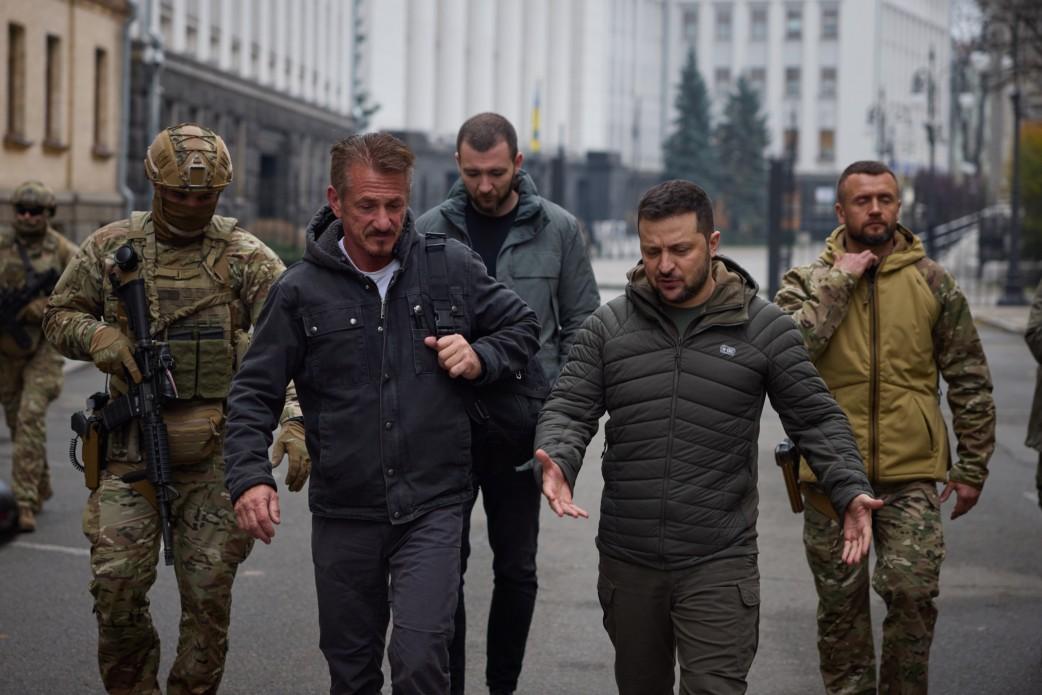 Актер Шон Пенн активно поддерживает Украину / фото president.gov.ua