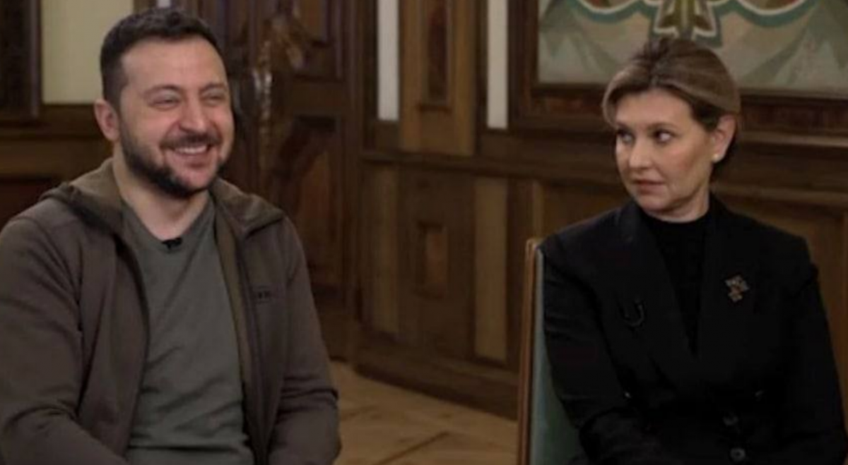Володимир і Олена Зеленські на інтерв'ю для CNN / Скріншот Володимир і Олена Зеленські на інтерв'ю для CNN / Скріншот
