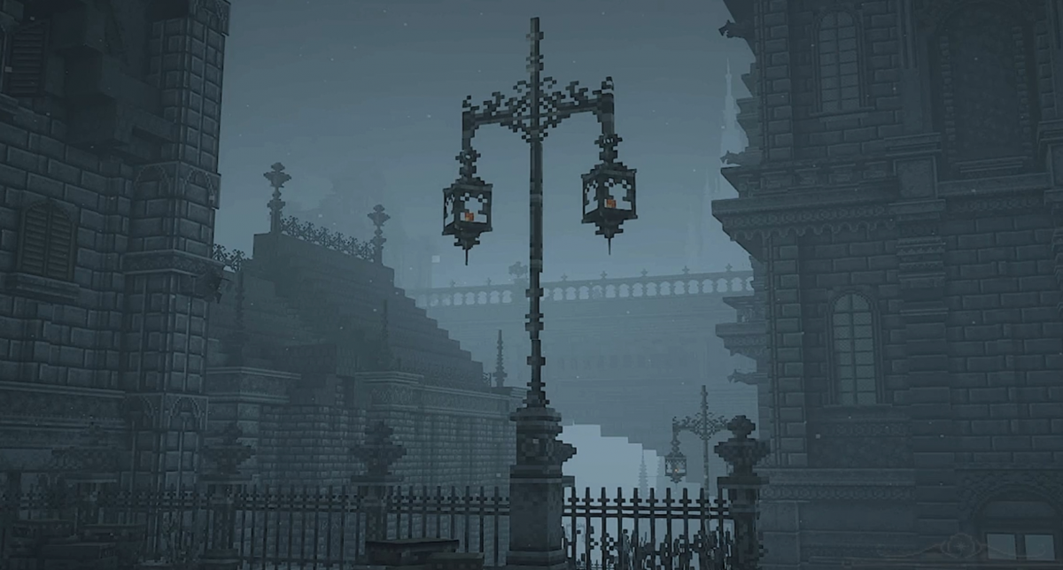 У Minecraft відтворили шматочок Bloodborne / скриншот з відео У Minecraft відтворили шматочок Bloodborne / скриншот з відео
