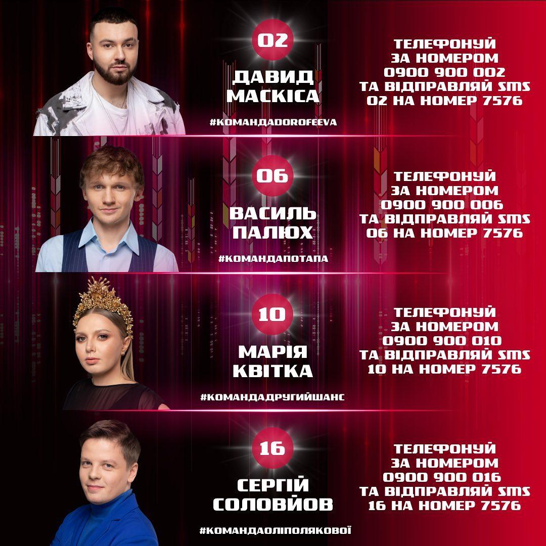 Супефіналісти шоу "Голос країни-12" / фото instagram.com/goloskrainy_official Супефіналісти шоу "Голос країни-12" / фото instagram.com/goloskrainy_official